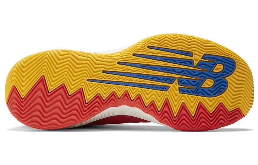 Кроссовки унисекс New Balance Hesi Low Neo Flame красные, синие, желтые