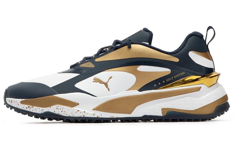 Кроссовки мужские PUMA X Ptc Gs Fast синие, золотистые, белые, 42 EU