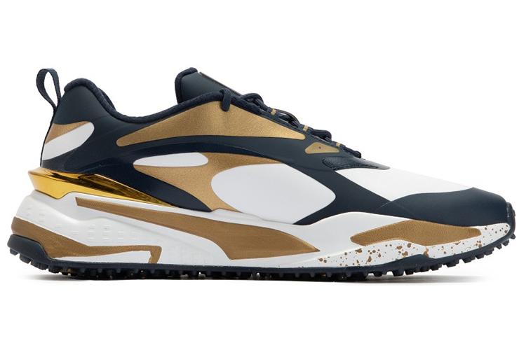 Кроссовки мужские PUMA X Ptc Gs Fast синие, золотистые, белые, 42 EU