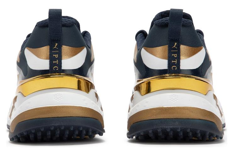 Кроссовки мужские PUMA X Ptc Gs Fast синие, золотистые, белые, 42 EU