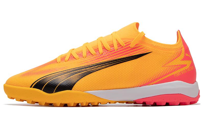 Бутсы мужские PUMA Ultra Match TF sunlight yellow-black-sunset red