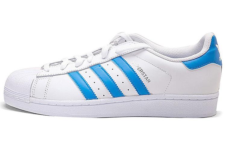 Кроссовки унисекс Adidas Superstar белые, 44 EU