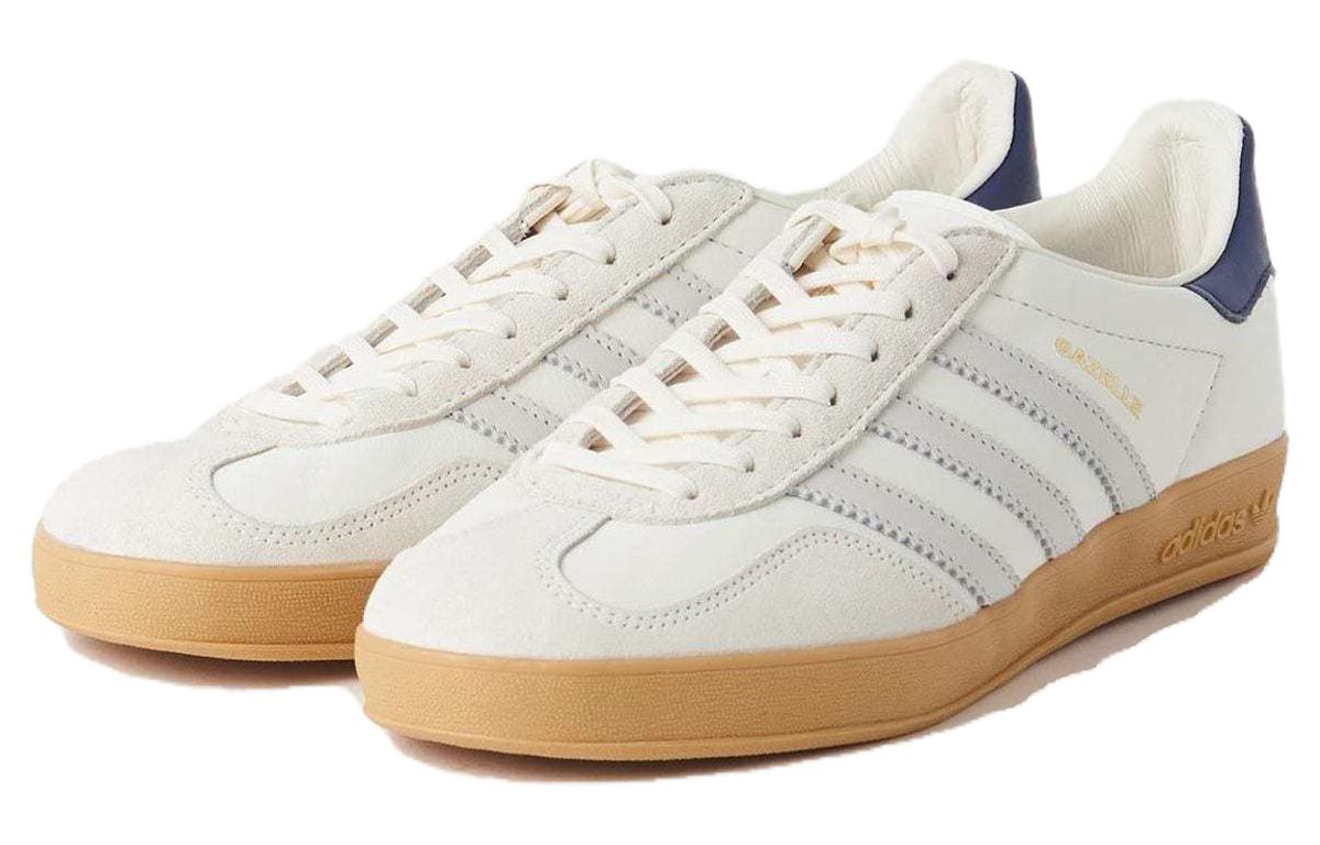 Кеды унисекс Adidas Gazelle Indoor Beauty And Youth серые, белые, синие, 37 1/3 EU