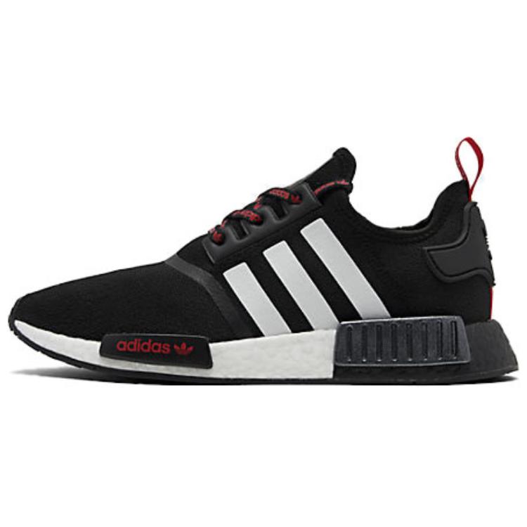 Кроссовки унисекс Adidas NMD_R1 Stlt Primeknit черные, красные, 36 2/3 EU