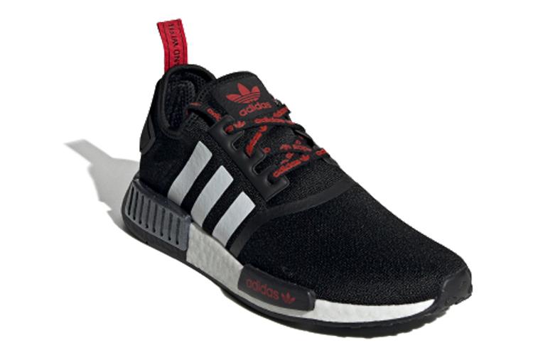 Кроссовки унисекс Adidas NMD_R1 Stlt Primeknit черные, красные, 36 2/3 EU