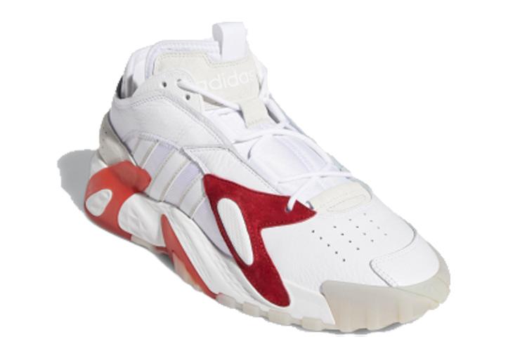 Кроссовки унисекс Adidas Streetball белые и красные, 39 1/3 EU
