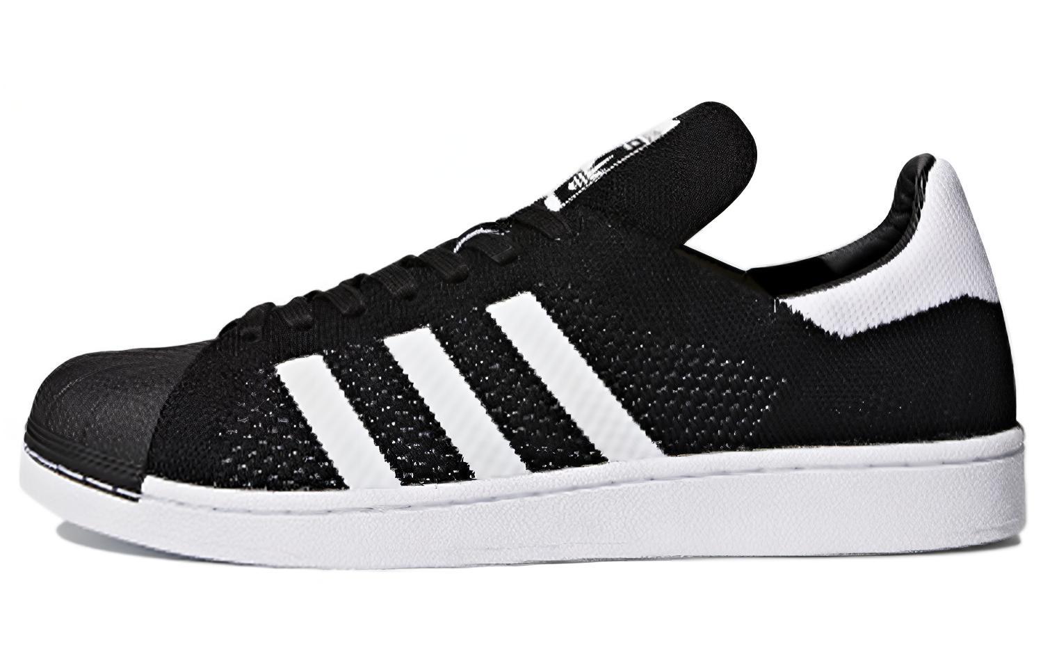 Кеды мужские Adidas Originals Superstar Primeknit черные, 41 1/3 EU