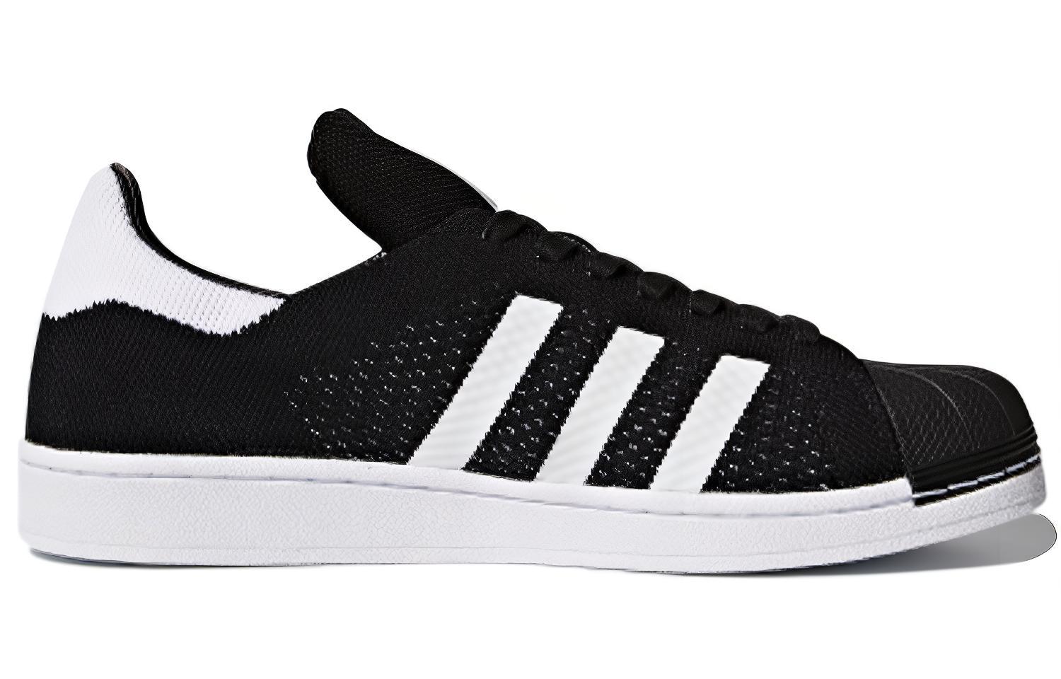 Кеды мужские Adidas Originals Superstar Primeknit черные, 41 1/3 EU