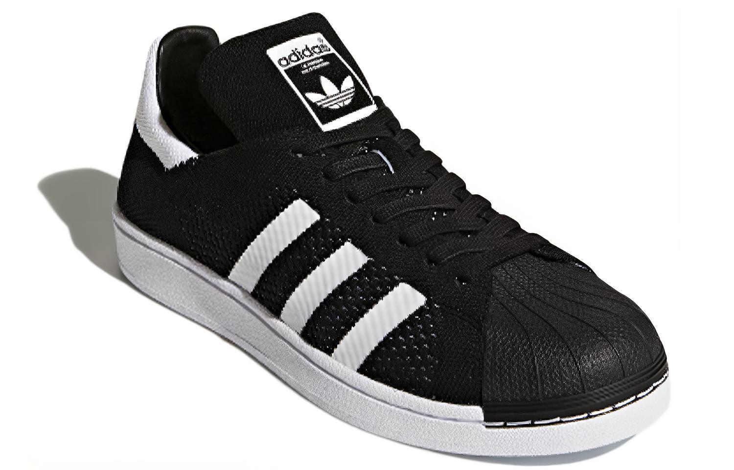 Кеды мужские Adidas Originals Superstar Primeknit черные, 41 1/3 EU