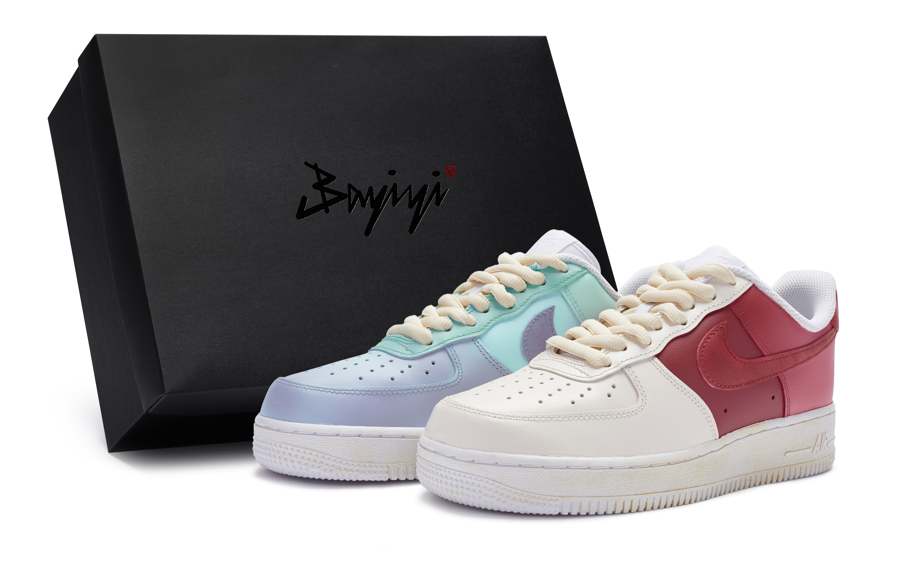 Blue Purple Red Beige