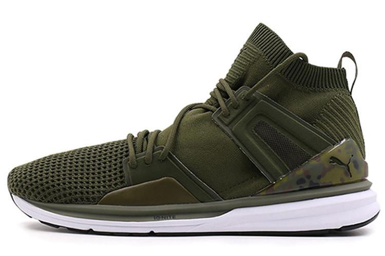 Кроссовки унисекс PUMA B.O.G Limitless Hi оливковые, 42 EU