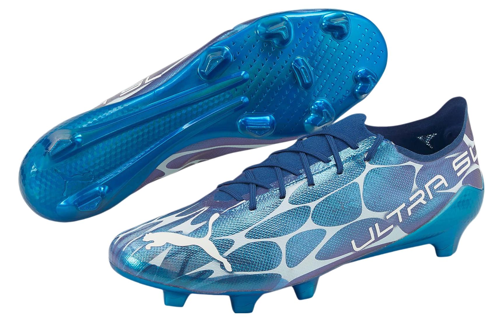 Футбольные бутсы мужские PUMA Ultra SL Glow FG, arctic ice, 43 EU