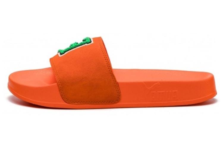 Шлепанцы женские PUMA Leadcat Slide Rihanna Fenty FU оранжевые