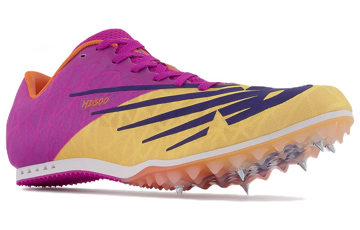 Беговые шиповки New Balance MD500v8 ярко-абрикосово-магентовые, 42.5 EU