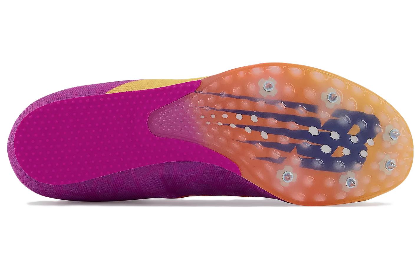 Беговые шиповки New Balance MD500v8 ярко-абрикосово-магентовые, 42.5 EU