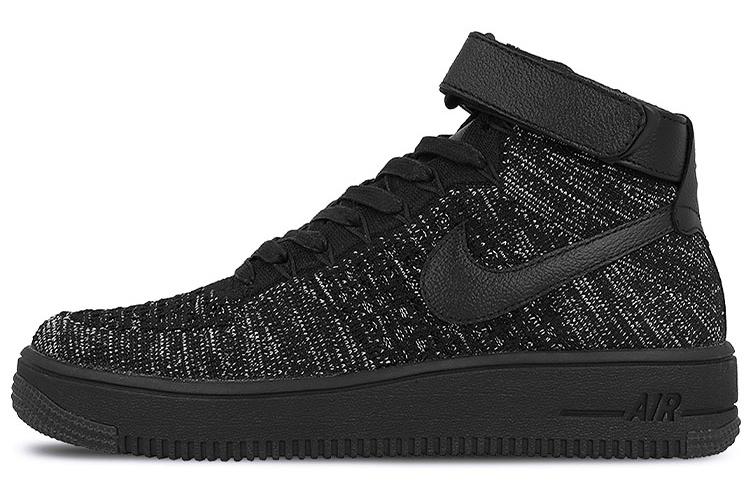 Кеды женские Nike Air Force 1 Flyknit черные
