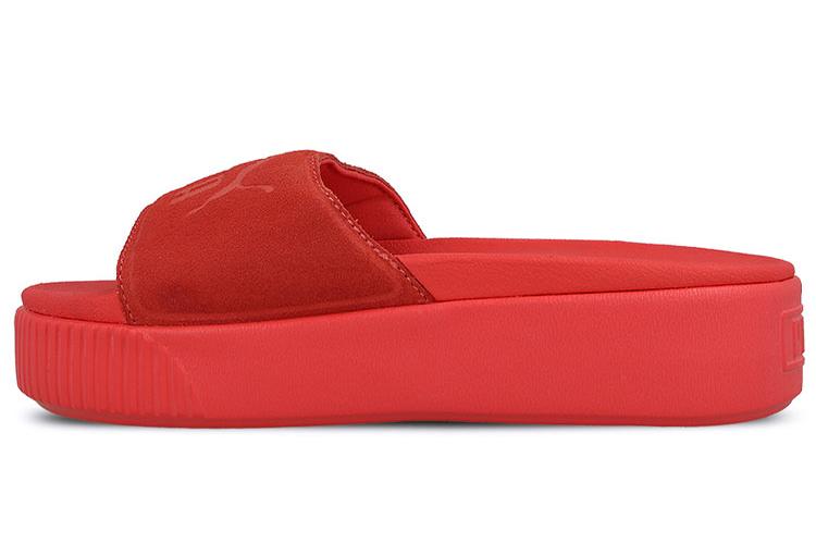 Шлепанцы женские PUMA Platform Slide Bold Sd красные, 38 EU