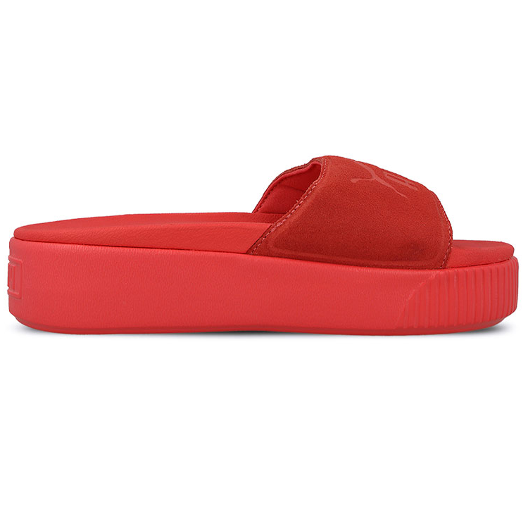 Шлепанцы женские PUMA Platform Slide Bold Sd красные, 38 EU