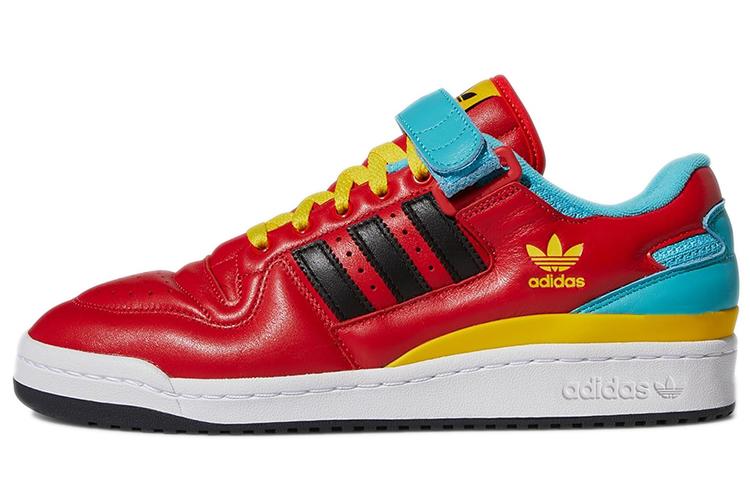 Кеды унисекс Adidas Forum Low Cartman, красные-синие, 41 1/3 EU