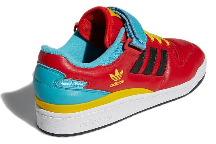 Кеды унисекс Adidas Forum Low Cartman, красные-синие, 41 1/3 EU