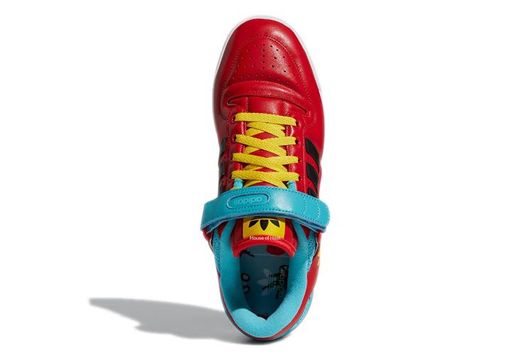 Кеды унисекс Adidas Forum Low Cartman, красные-синие, 41 1/3 EU