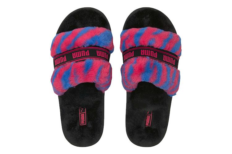 Шлепанцы женские PUMA Fluff Slide Wild beetroot purple, 37 EU