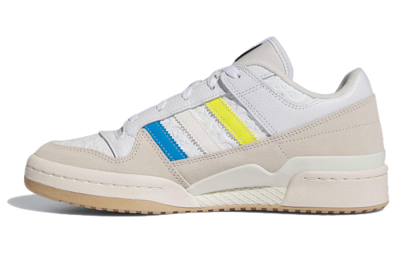Кеды мужские Adidas Originals Forum Low Patchwork желтые, белые, синие, 41 1/3 EU