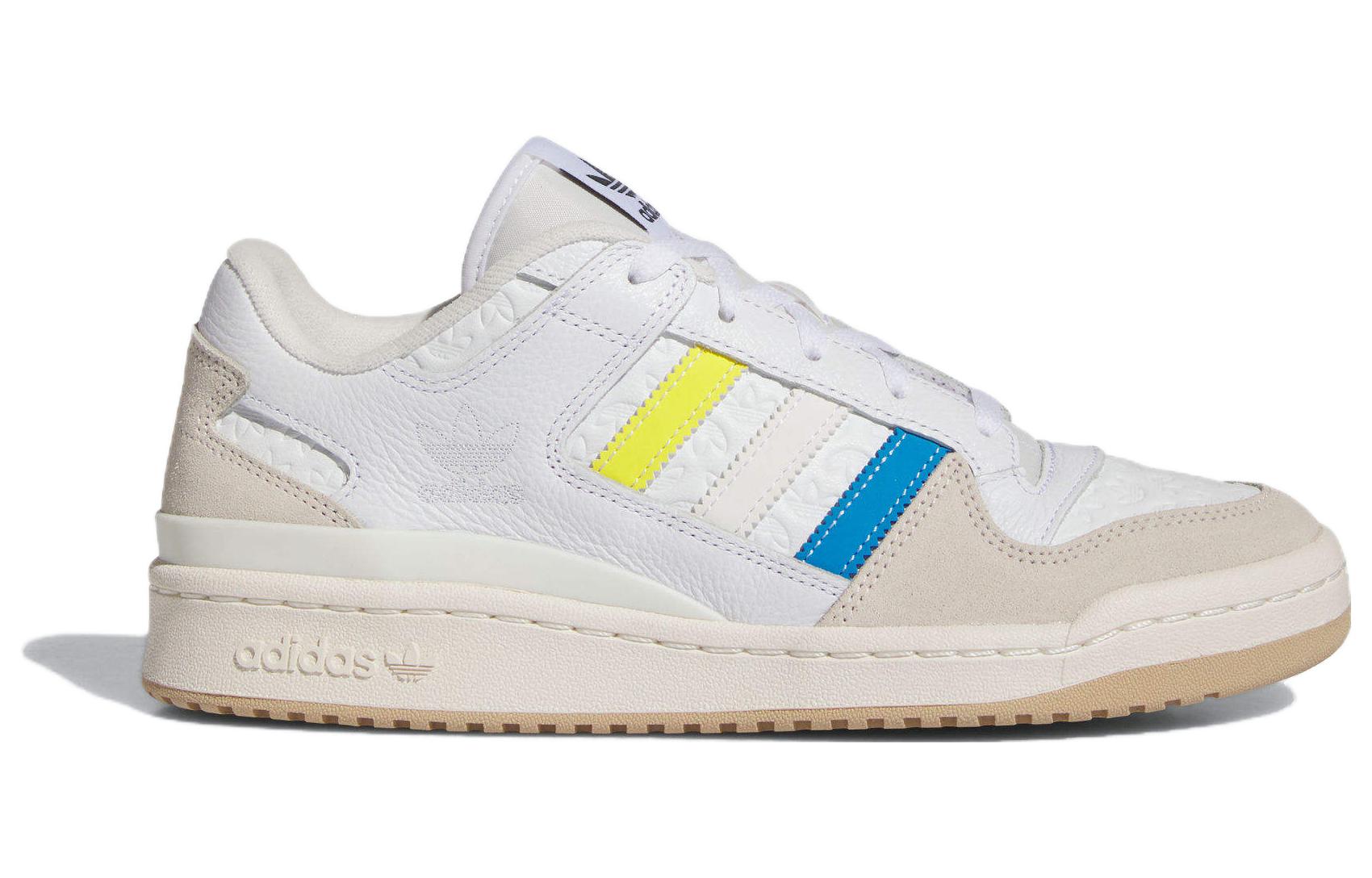 Кеды мужские Adidas Originals Forum Low Patchwork желтые, белые, синие, 41 1/3 EU