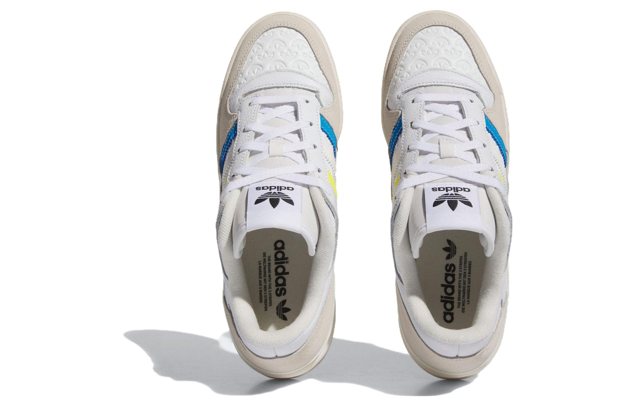 Кеды мужские Adidas Originals Forum Low Patchwork желтые, белые, синие, 41 1/3 EU