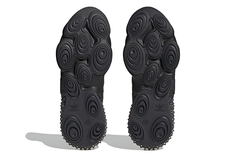 Кроссовки унисекс Adidas 4D Krazed черные/зеленые, 35 2/3 EU