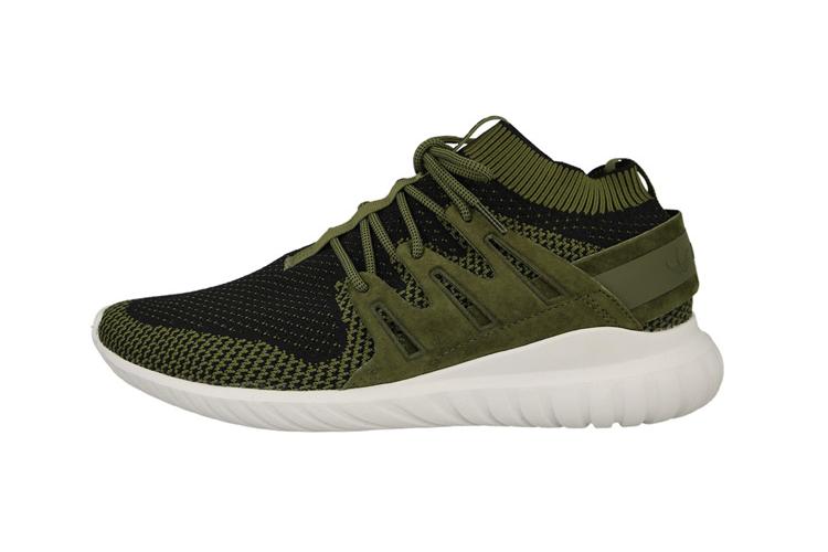 Кроссовки унисекс Adidas Tubular Nova Primeknit оливковые, 41 1/3 EU