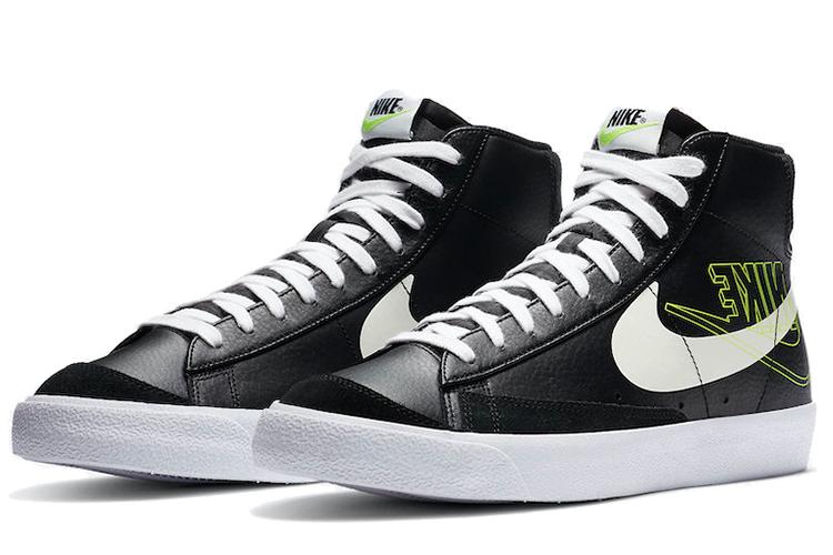 Кроссовки мужские Nike Blazer Mid 77 Vintage Reverse Logo черные, 40.5 EU