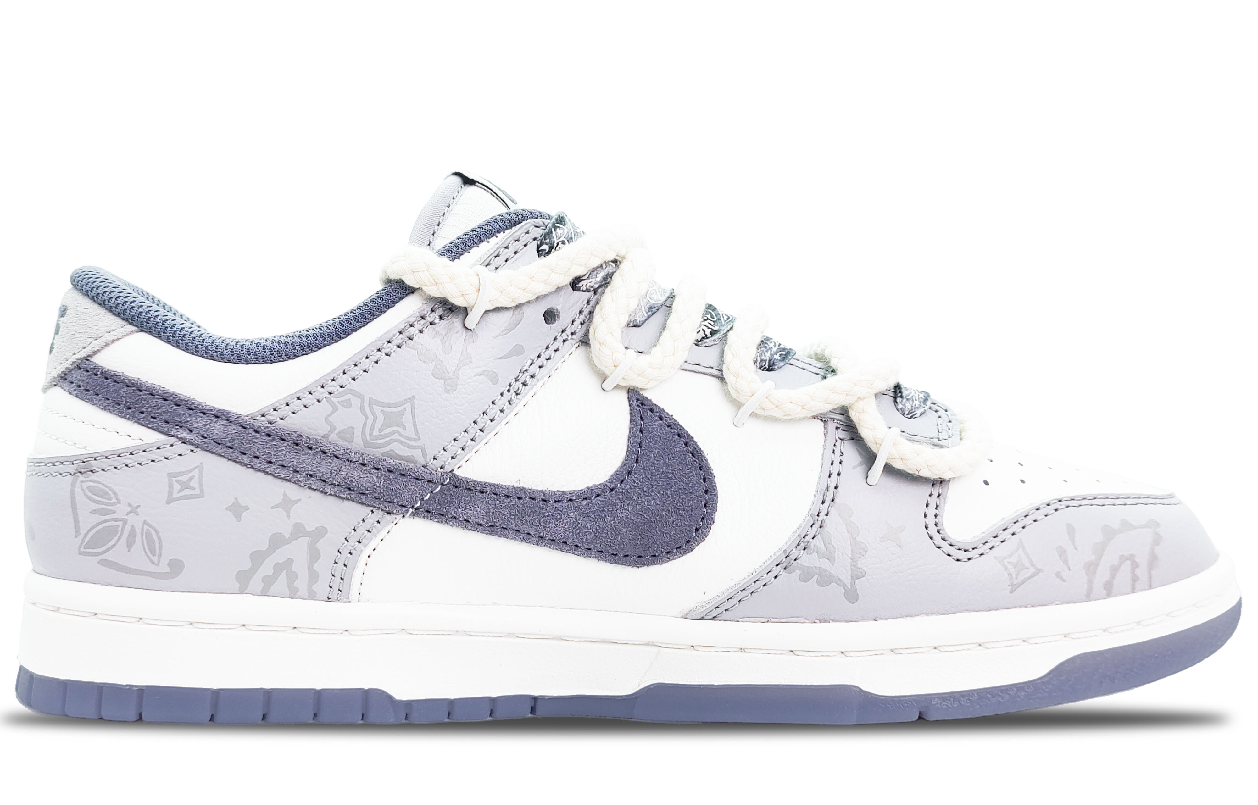Кроссовки мужские Nike Dunk Slip-Resistant Low-Top белые/серые, 44.5 EU