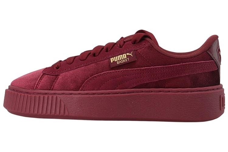 Кеды женские PUMA Platform Velvet пурпурные