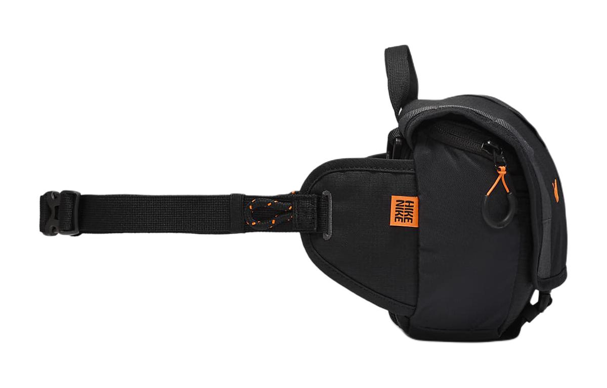 Сумка унисекс Nike Fabric Fanny Pack Regular черная и оранжевая