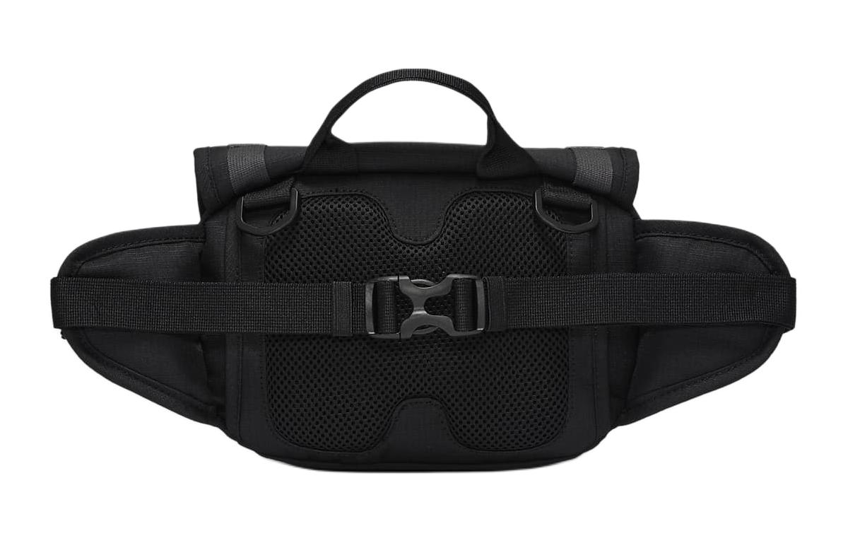 Сумка унисекс Nike Fabric Fanny Pack Regular черная и оранжевая