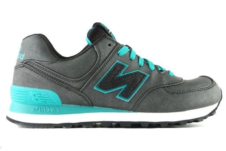 Кроссовки женские New Balance WL574MBK precious metals charcoal teal, 37.5 EU