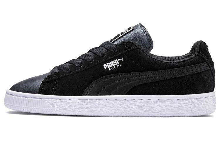 Кеды женские PUMA Suede Shimmer Low черные/серые, 36 EU