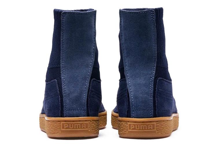 Кроссовки мужские PUMA Suede Classic X Poggy, синие-коричневые, 39 EU