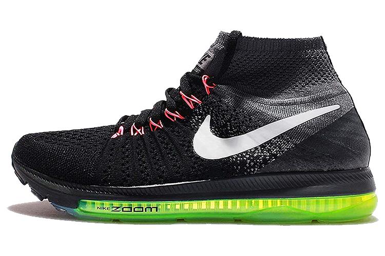 Кроссовки женские Nike Zoom All Out Flyknit черные, белые, желтые, 42 EU