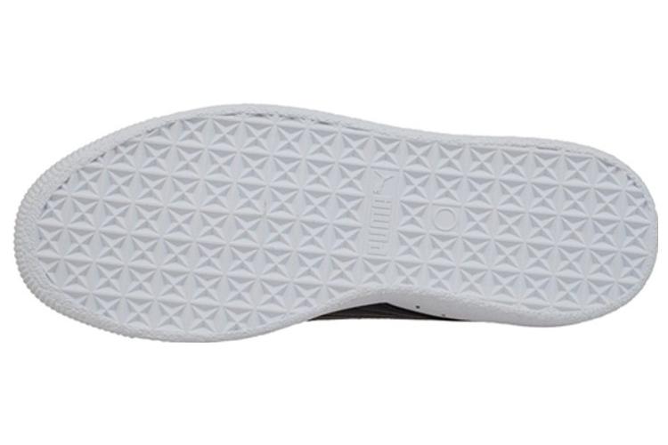 Спортивные кеды мужские PUMA Clyde Core Foil белые, черные, золотые, 38 EU