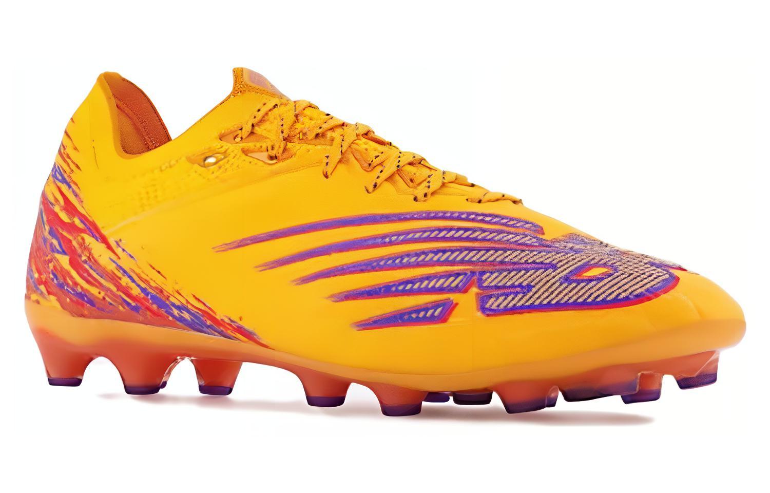 Бутсы мужские New Balance Furon 6+ Pro Ag оранжевые, 43 EU