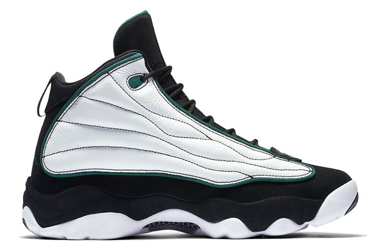 Кроссовки мужские Jordan Pro Strong белые, черные, зеленые, 42 EU