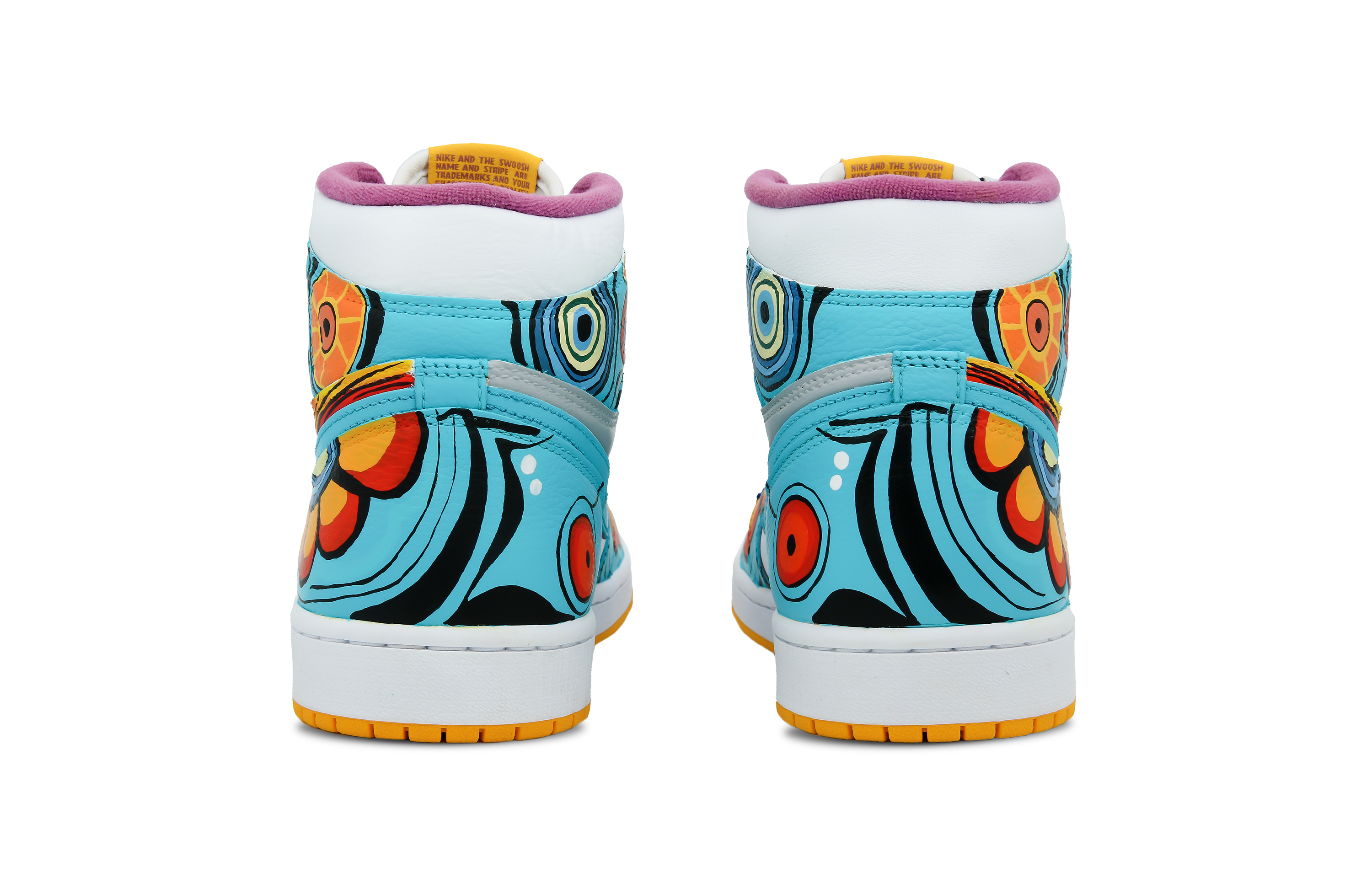 Кеды унисекс Jordan Air Jordan 1 High-Top синий, красный, 42.5 EU