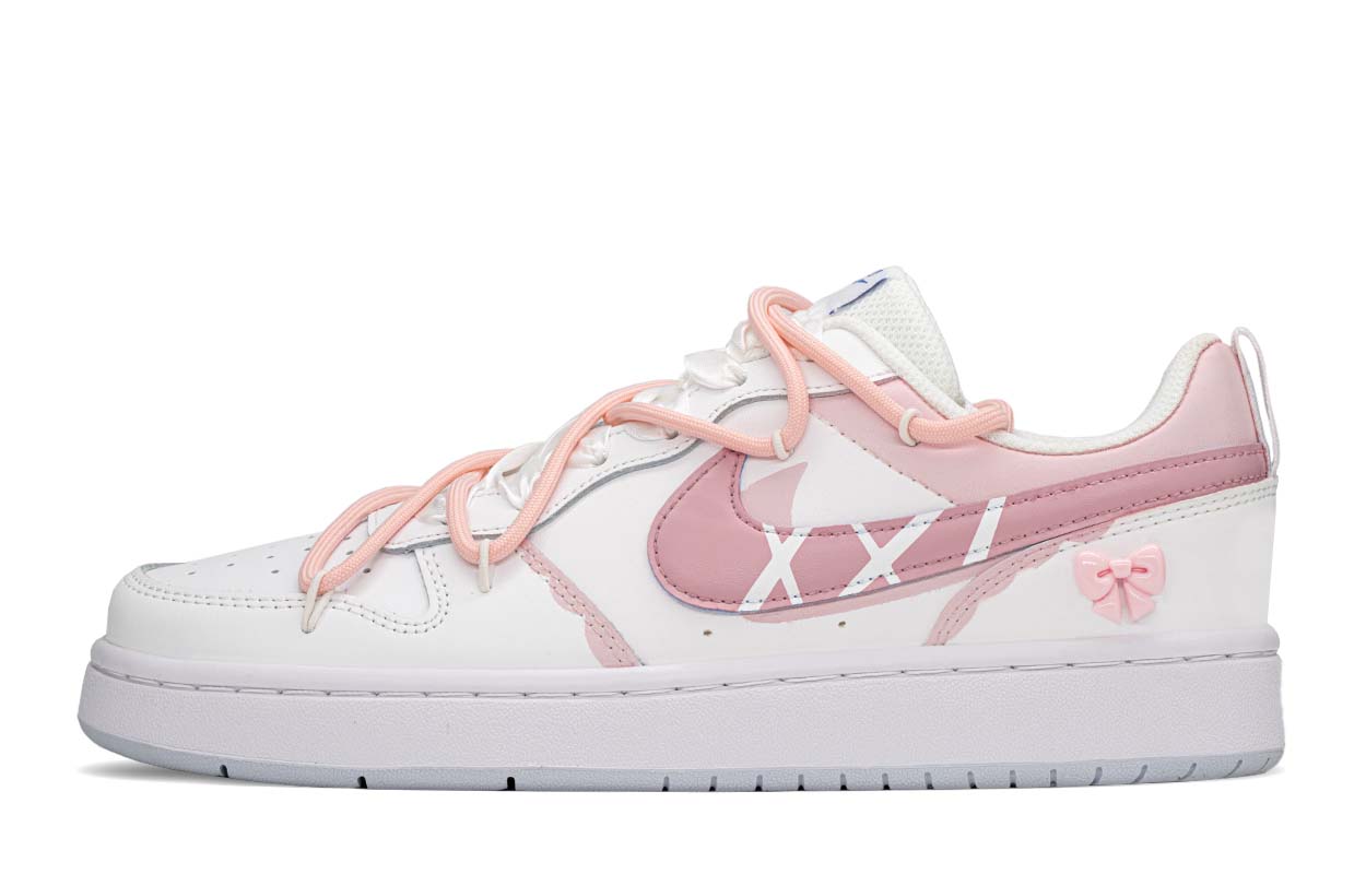 Кеды женские Nike Court Borough Height Pink White, 40 EU