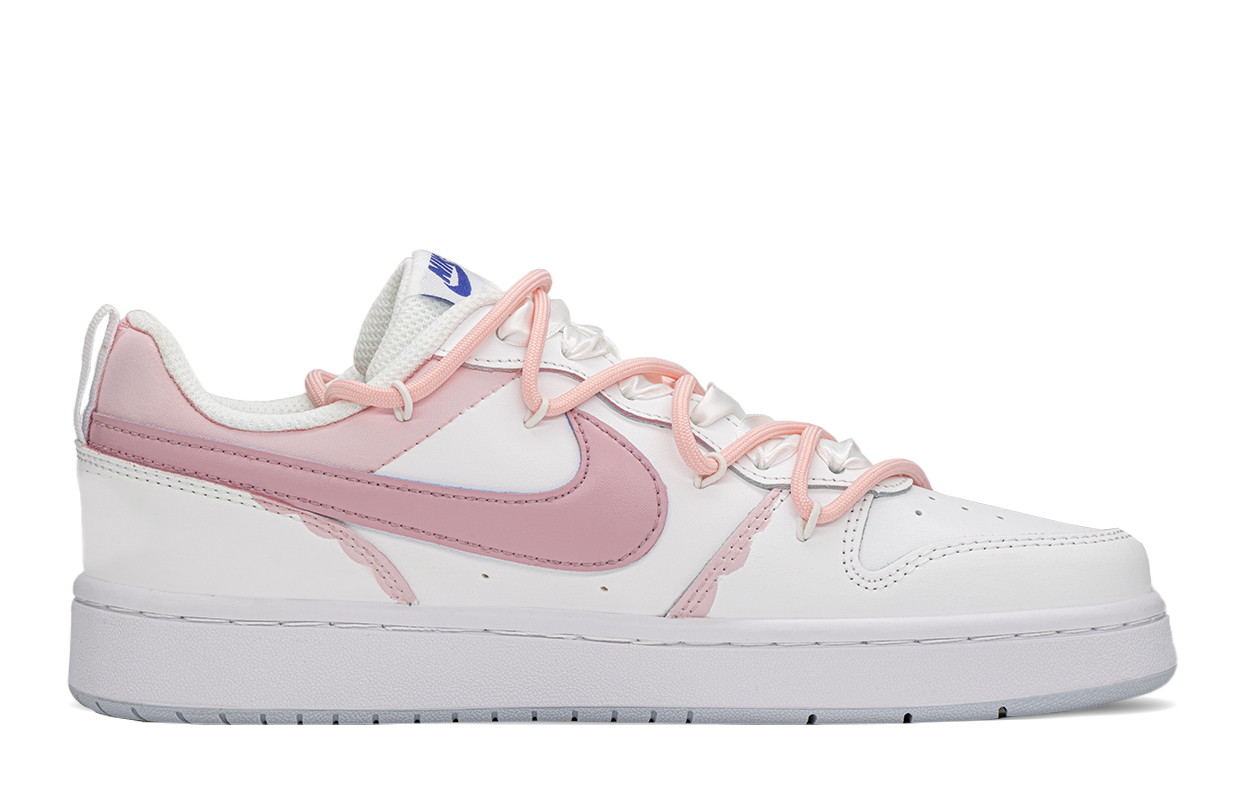 Кеды женские Nike Court Borough Height Pink White, 40 EU