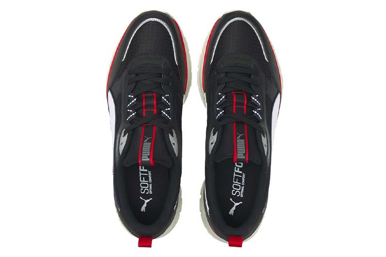 Кроссовки унисекс PUMA R78 Trek черные, белые, 36 EU