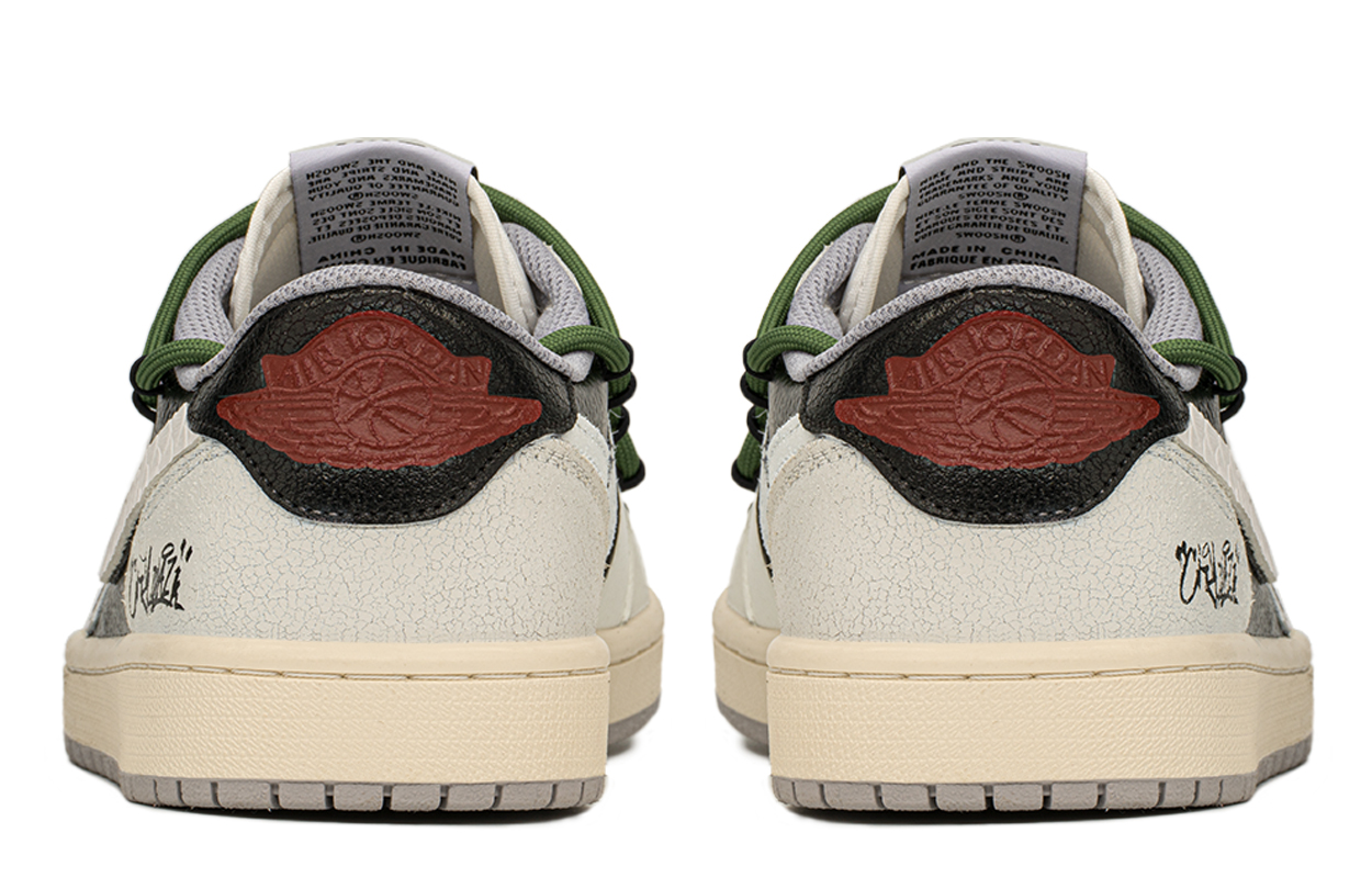 Кроссовки унисекс Jordan Air Jordan 1 Low Top черные, 43 EU