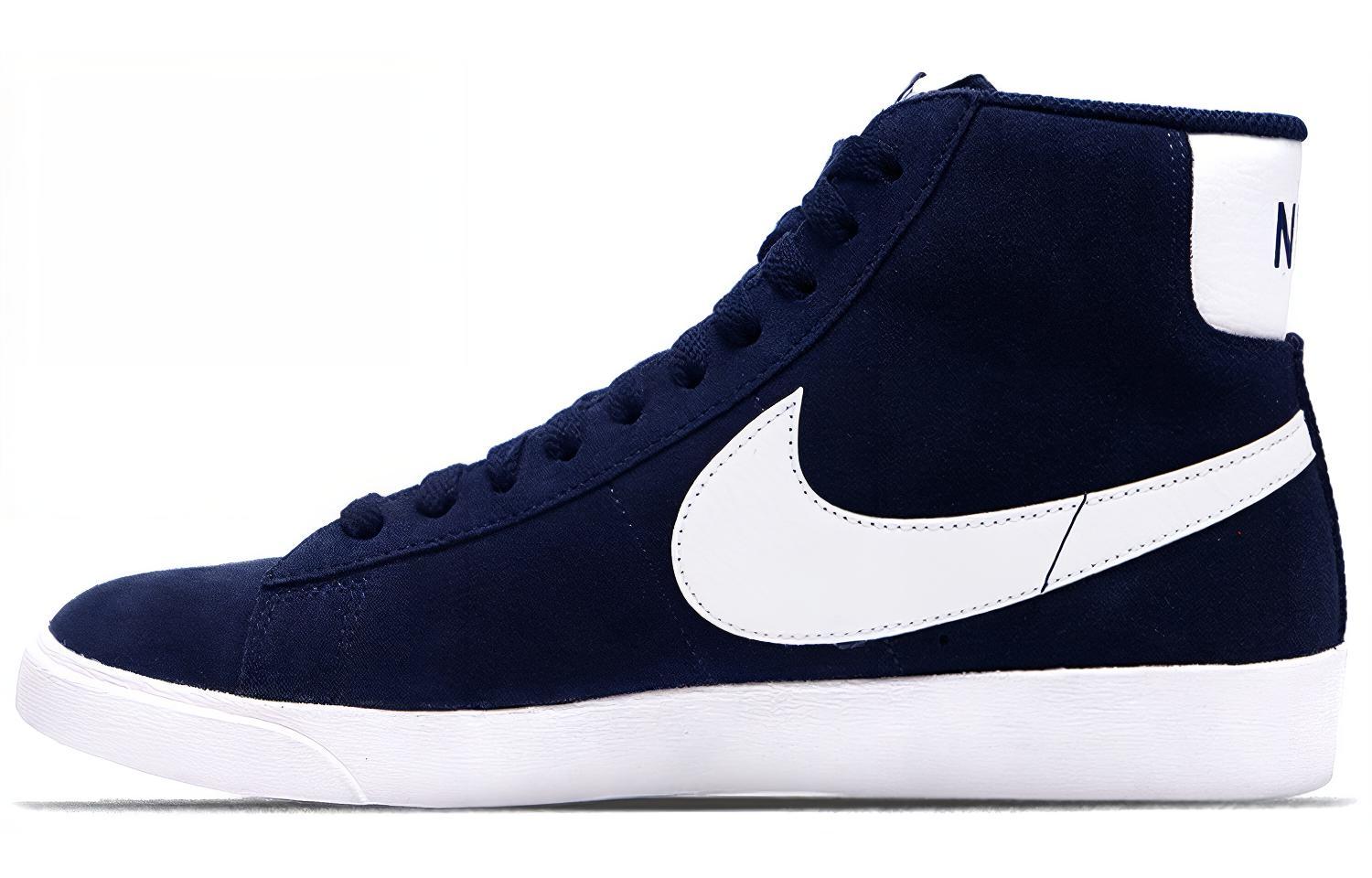 Спортивные кеды женские Nike Blazer Vintage Suede темно-синие