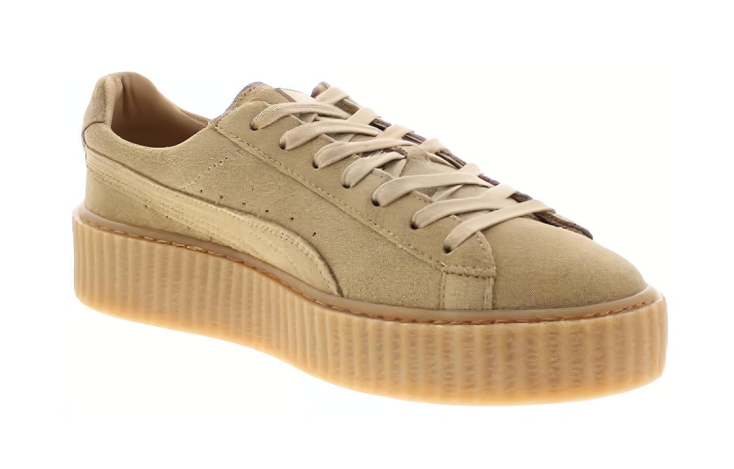 Кроссовки унисекс PUMA Suede Creeper Rihanna Fenty oatmeal, 46 EU
